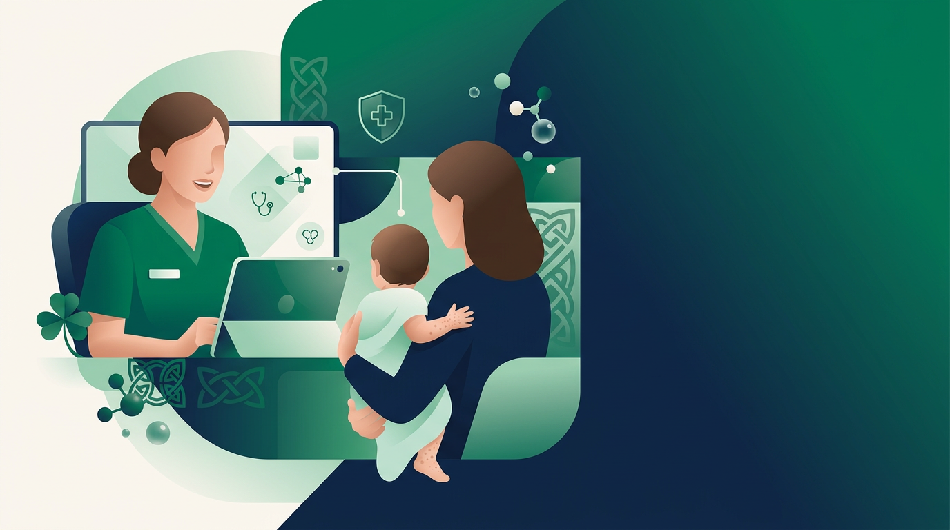 Patient at home in Ireland discussing Hand, Foot and Mouth Disease: Online GP Advice and Care in Ireland during a secure online GP consultation