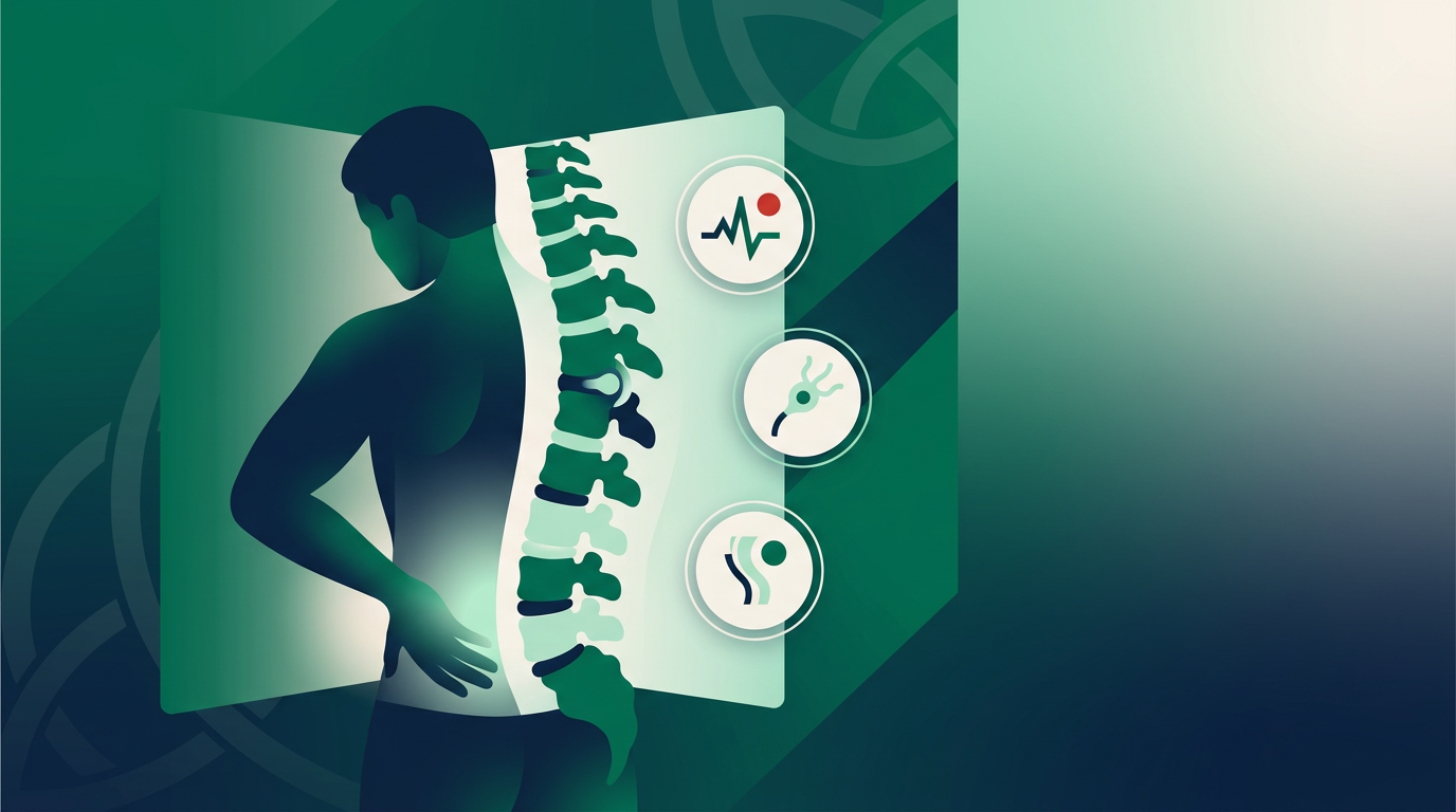 Patient at home in Ireland discussing Low Back Pain and Warning Signs: When to See a GP Online in Ireland during a secure online GP consultation
