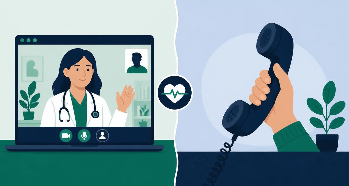 Illustration for the NOVAGP online GP guide "Video or phone GP appointment: which should you choose?" — a misty Connemara lake and mountain valley